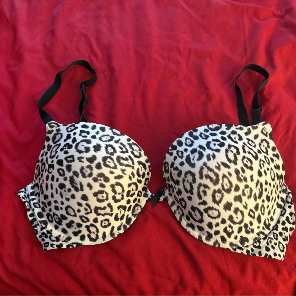 Victoria's Secret Animal Print Bra with Black Accents